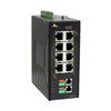 EtherWAN Hardened Managed 8-Ports 10/100BASE-TX Switch with 2-port Copper Pair Extender (Refurbished)