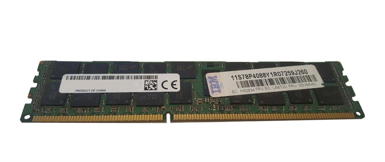 00VM040 IBM 16GB PC3-12800 DDR3-1600MHz ECC Registered CL11 240-Pin DIMM 1.35V Low Voltage Dual Rank Memory Module