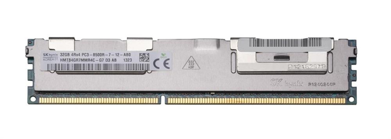 HMT84GR7MMR4C-G7D3-AB Hynix 32GB PC3-8500 DDR3-1066MHz ECC Registered CL7 240-Pin DIMM Quad Rank Memory Module