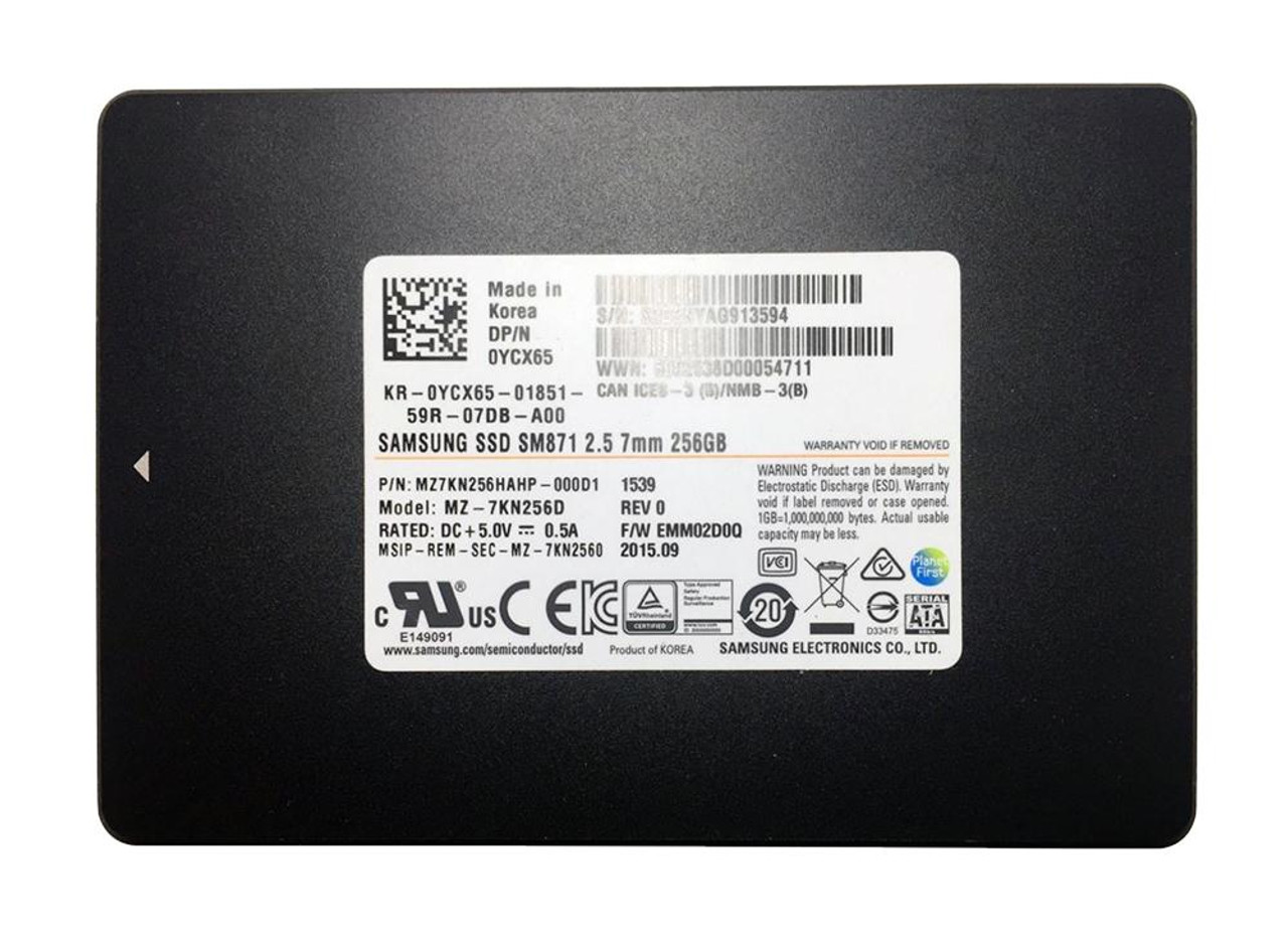 MZ-7KN256D Samsung SM871 Series 256GB MLC SATA 6Gbps 2.5-inch Internal Solid State Drive (SSD)