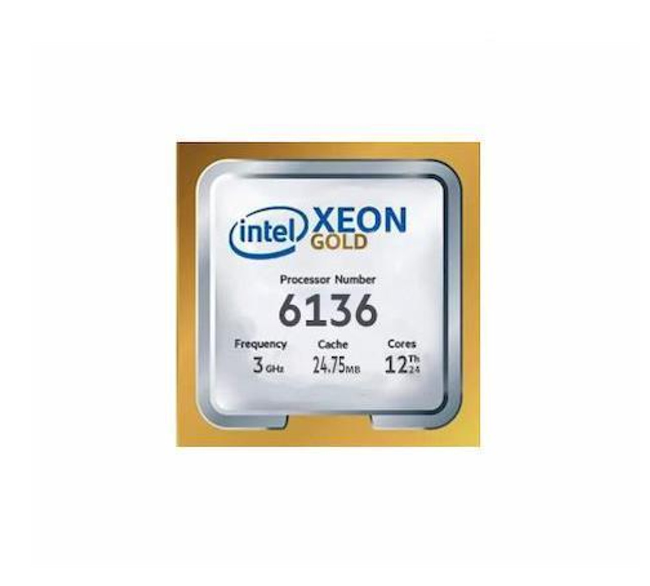 Gold 6136 Intel Xeon Gold 12-Core 3.00GHz 10.40GT/s UPI 24.75MB L3 Cache  Socket LGA3647 Processor Gold