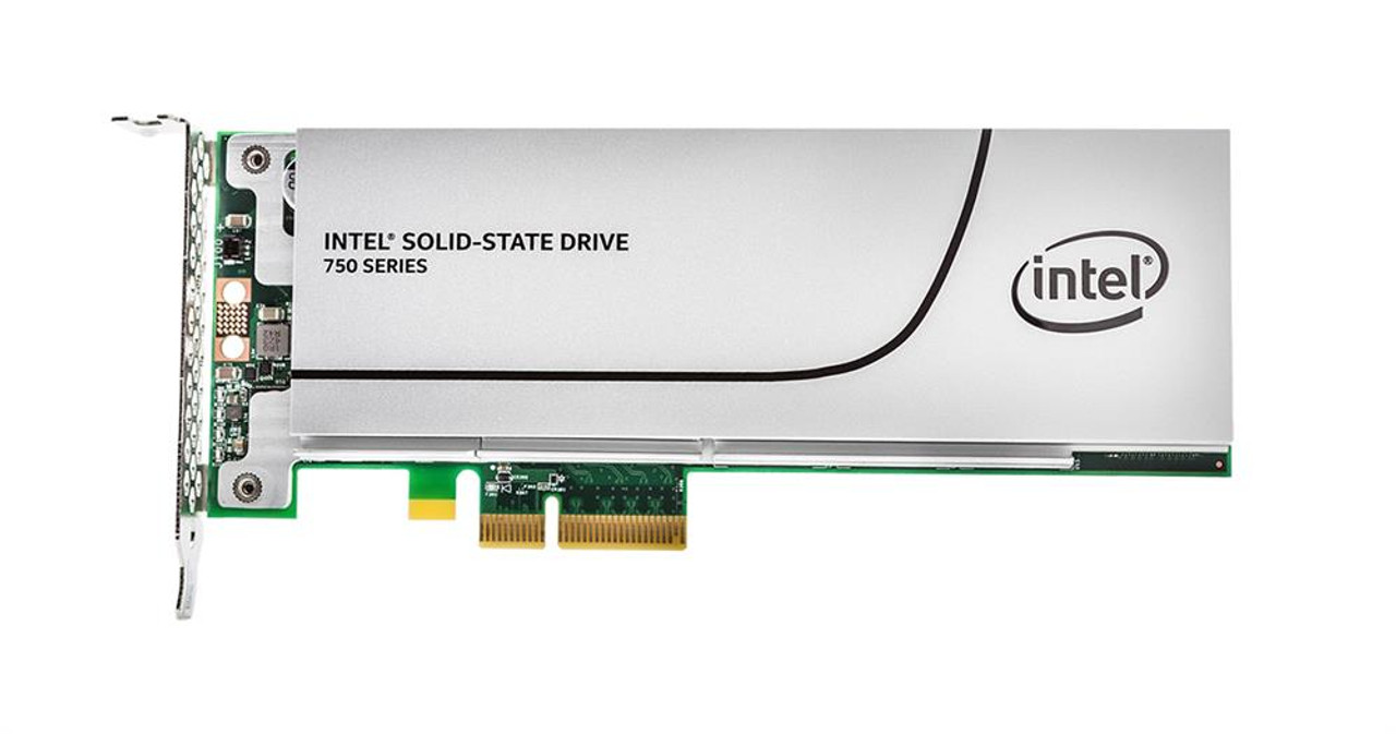 SSDPEDMW400G4R5 Intel 750 Series 400GB MLC PCI Express 3.0 x4 NVMe (PLP)  HH-HL Add-in Card Solid State Drive (SSD)