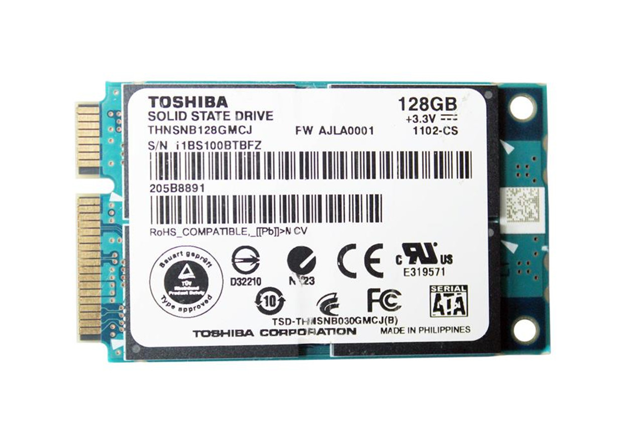 THNSNB128GMCJ Toshiba SG2 Series 128GB MLC SATA 3Gbps mSATA Internal Solid State Drive (SSD)