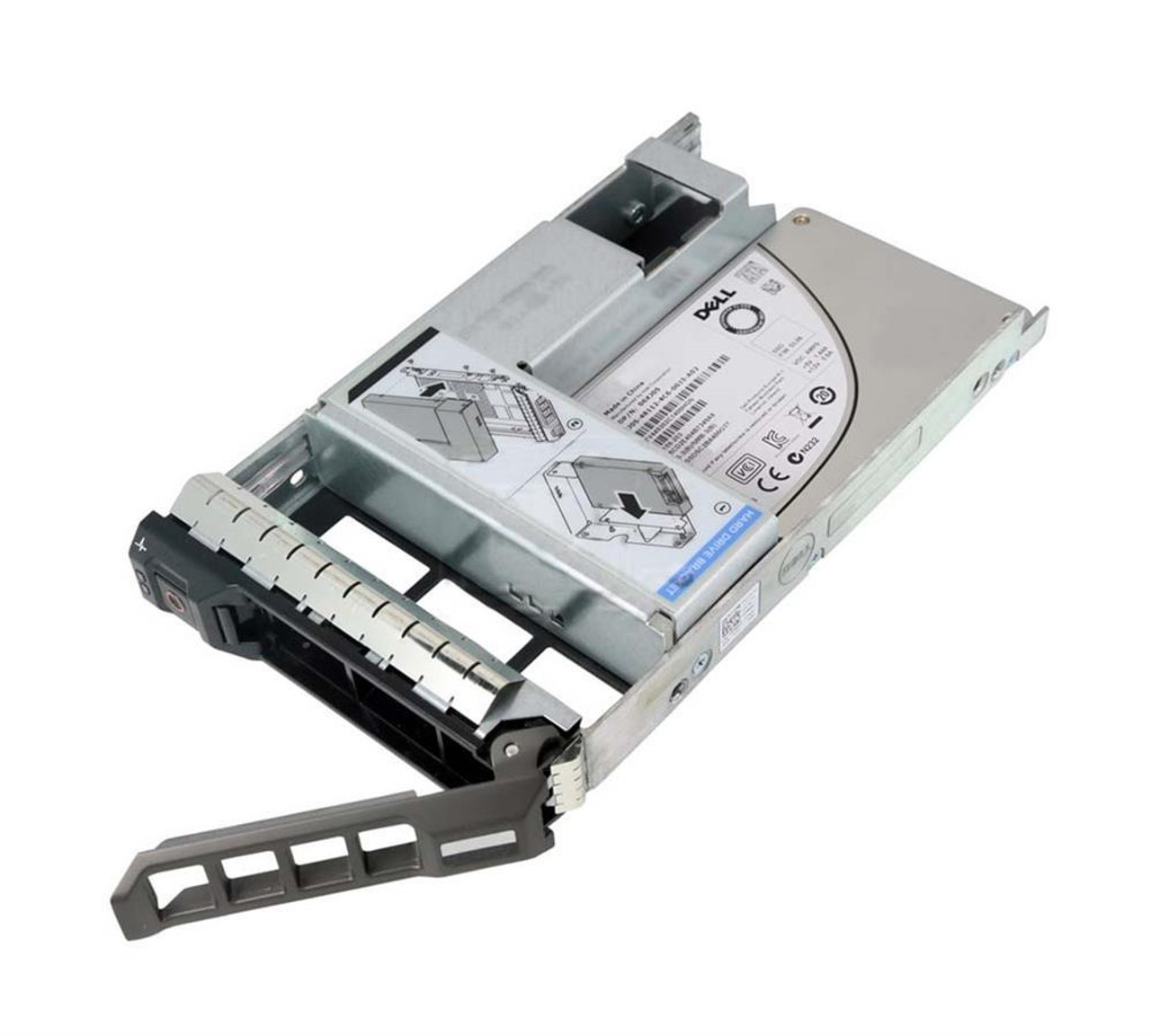 08DT57 Dell 480GB MLC SATA 6Gbps Hot Swap Read Intensive 2.5-inch Internal Solid State Drive (SSD) with 3.5-inch Hybrid Carrier