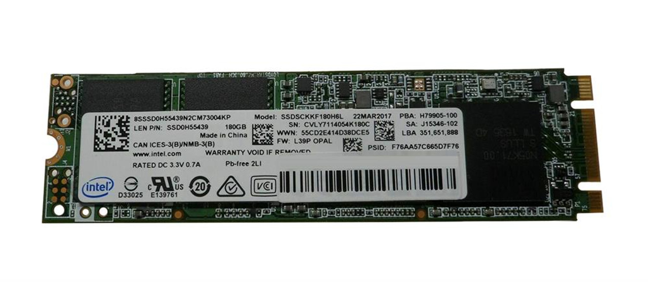SSDSCKKF180H6L Intel Pro 5400s Series 180GB TLC SATA 6Gbps (AES