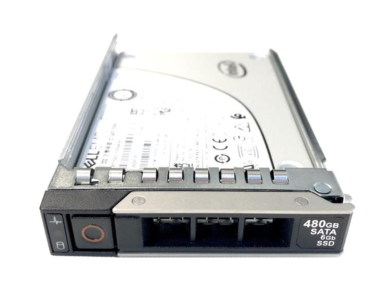 400-ABLE Dell 480GB MLC SATA 6Gbps Read Intensive 2.5-inch Internal Solid State Drive (SSD) with 3.5-inch Hybrid Carrier