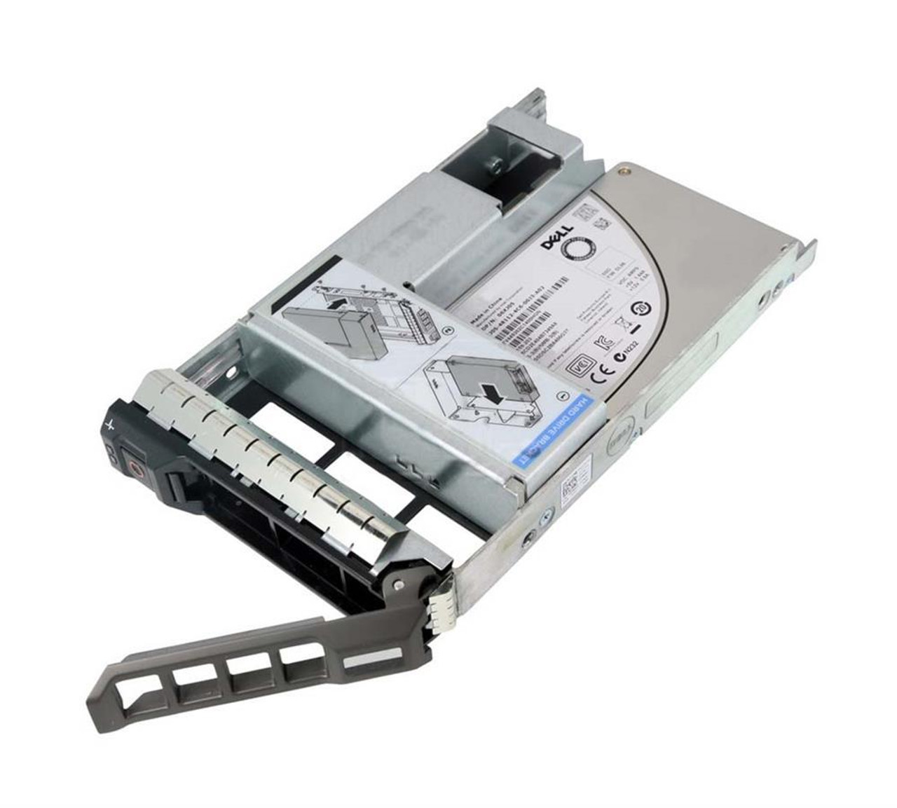 400-ATNR Dell 3.84TB MLC SAS 12Gbps Mixed Use 2.5-inch Internal Solid State Drive (SSD) with 3.5-inch Hybrid Carrier