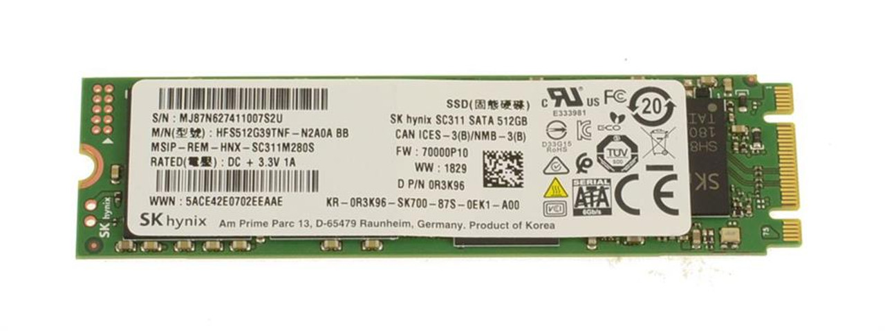 HFS512G39TNF-N2A0A SK Hynix SC311 512GB TLC SATA 6Gbps M.2 2280 Internal  Solid State Drive (SSD)