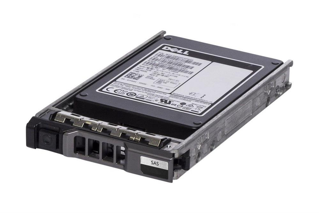 400-ALYW Dell 1.6TB MLC SAS 12Gbps Hot Swap Mixed Use 2.5-inch Internal Solid State Drive (SSD) with Tray