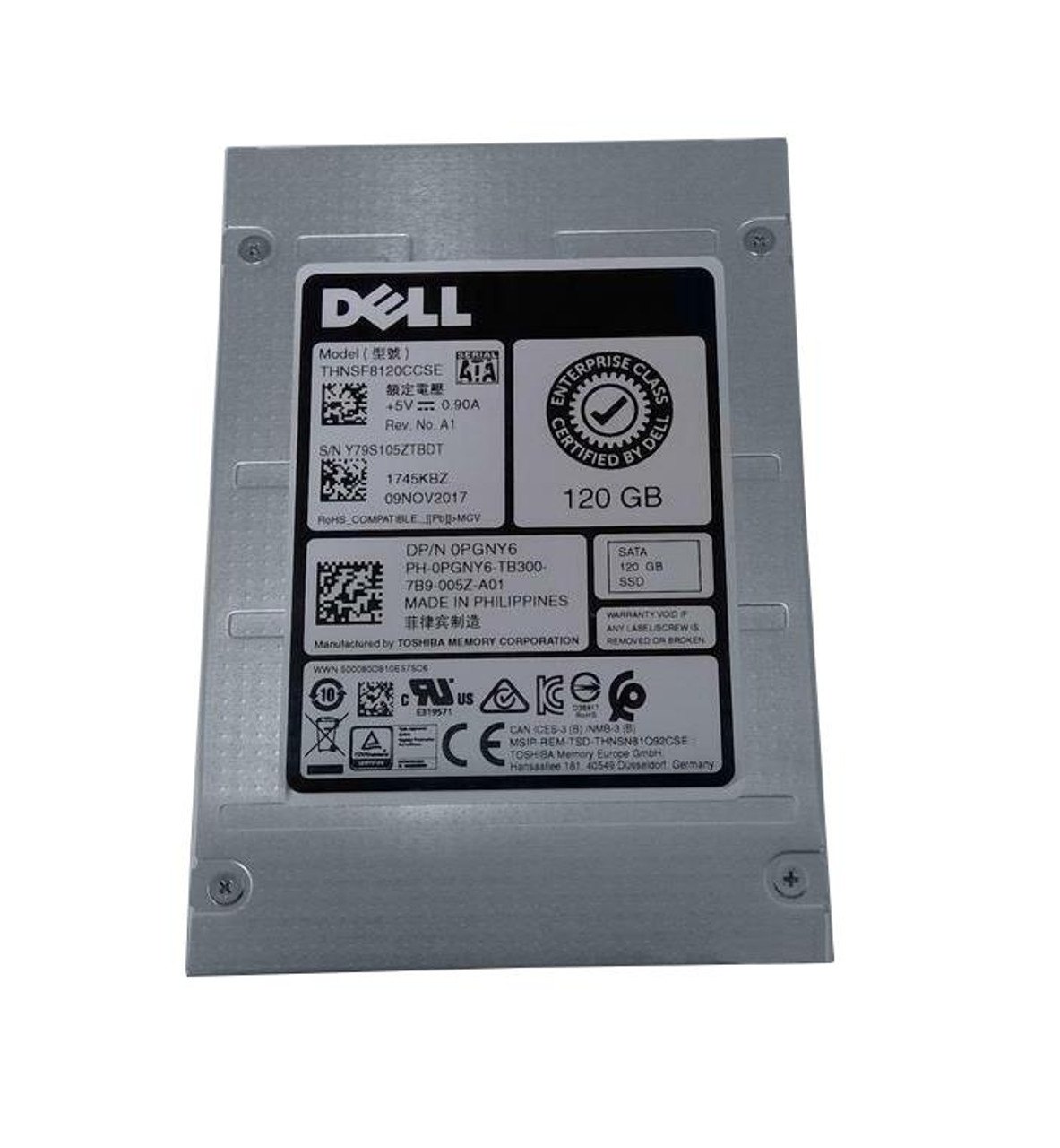 THNSF8120CCSE Toshiba 120GB MLC SATA 6Gbps 2.5-inch Internal Solid