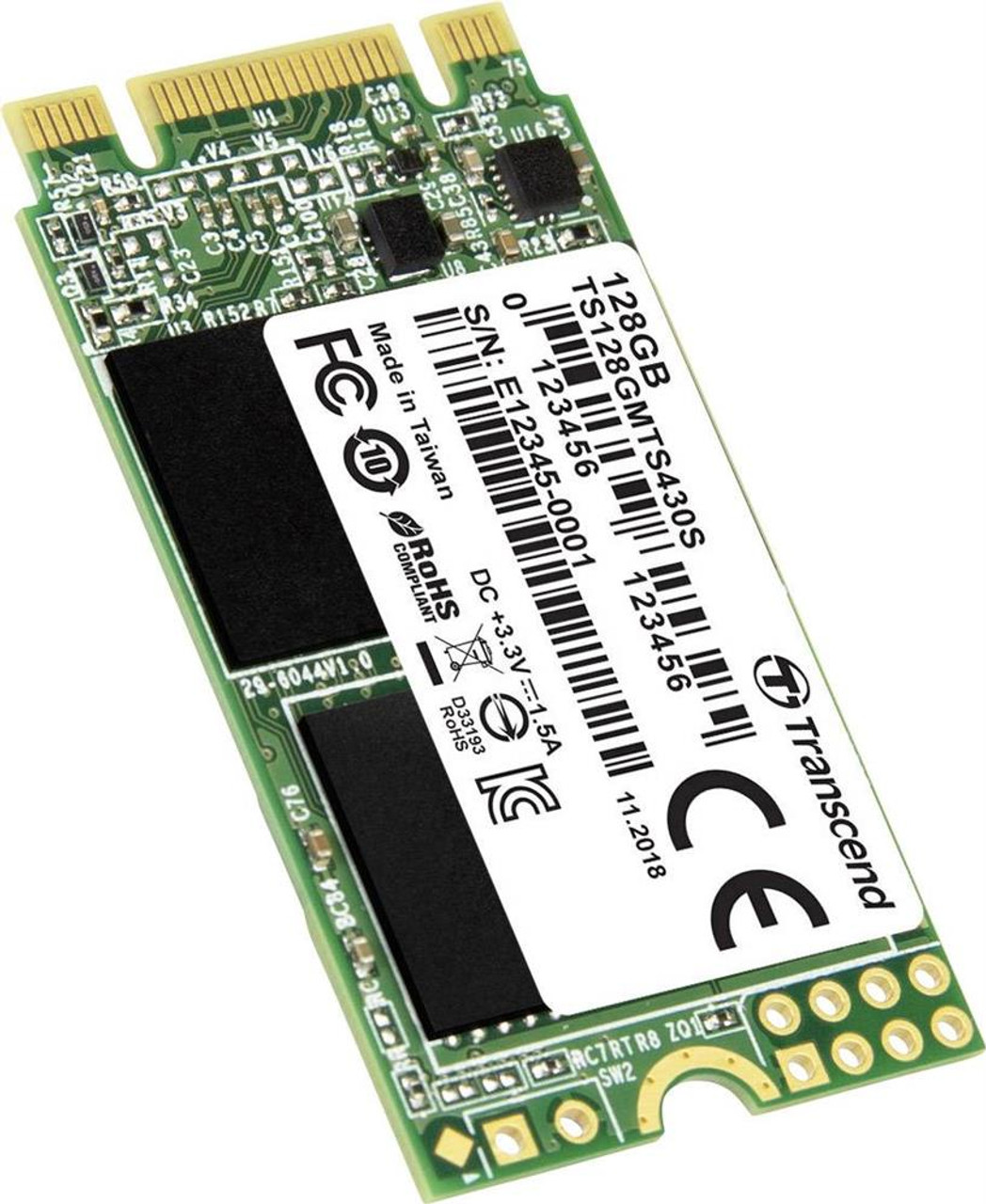 TS128GMTS430S Transcend 430S 128GB SATA 6Gbps M.2 2242 Internal Solid State Drive (SSD)