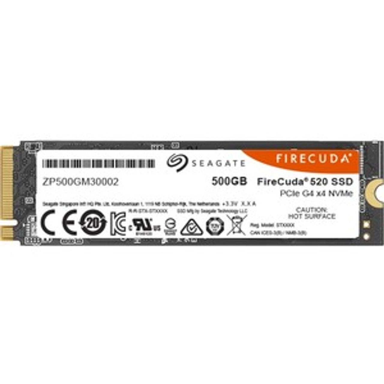 ZP500GM30002 Seagate FireCuda 520 500GB TLC PCI Express 4.0 x4 NVMe M.2 2280 Internal Solid State Drive (SSD)