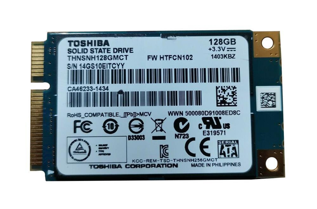 THNSNH128GMCT4PAGD Toshiba HG5d Series 128GB MLC SATA 6Gbps mSATA Internal  Solid State Drive (SSD)