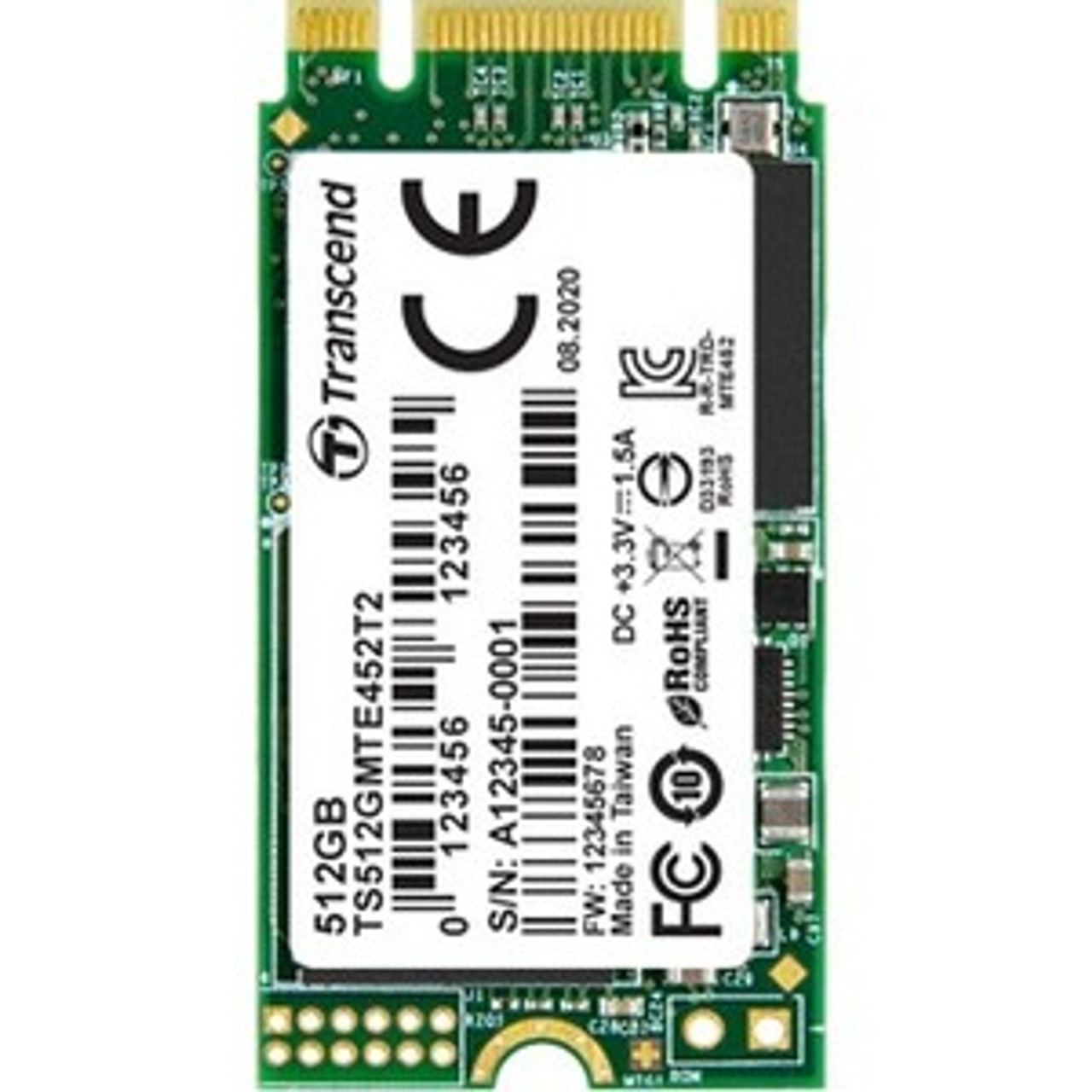 TS512GMTE452T2 Transcend MTE452T2 512GB PCI Express 3.0 x2 NVMe M