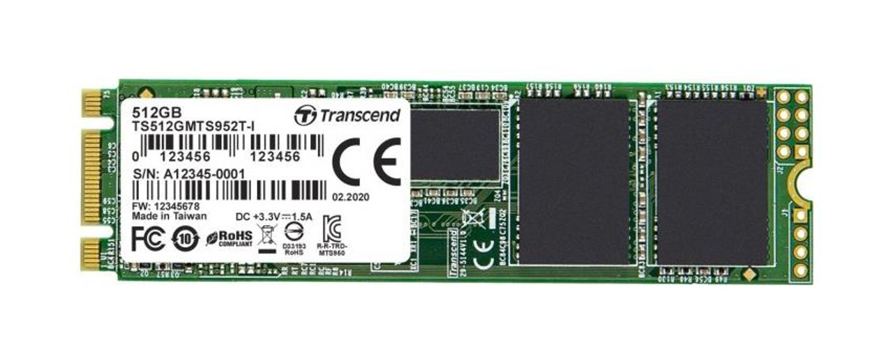 TS512GMTS952T-I Transcend MTS952T-I 512GB SATA 6Gbps M.2 2280 Internal Solid State Drive (SSD)