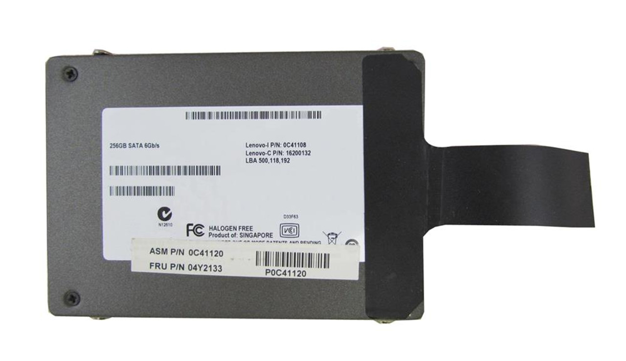 0C41120 Lenovo 256GB MLC SATA 6Gbps 2.5-inch Internal Solid State Drive (SSD) for Thinkpad