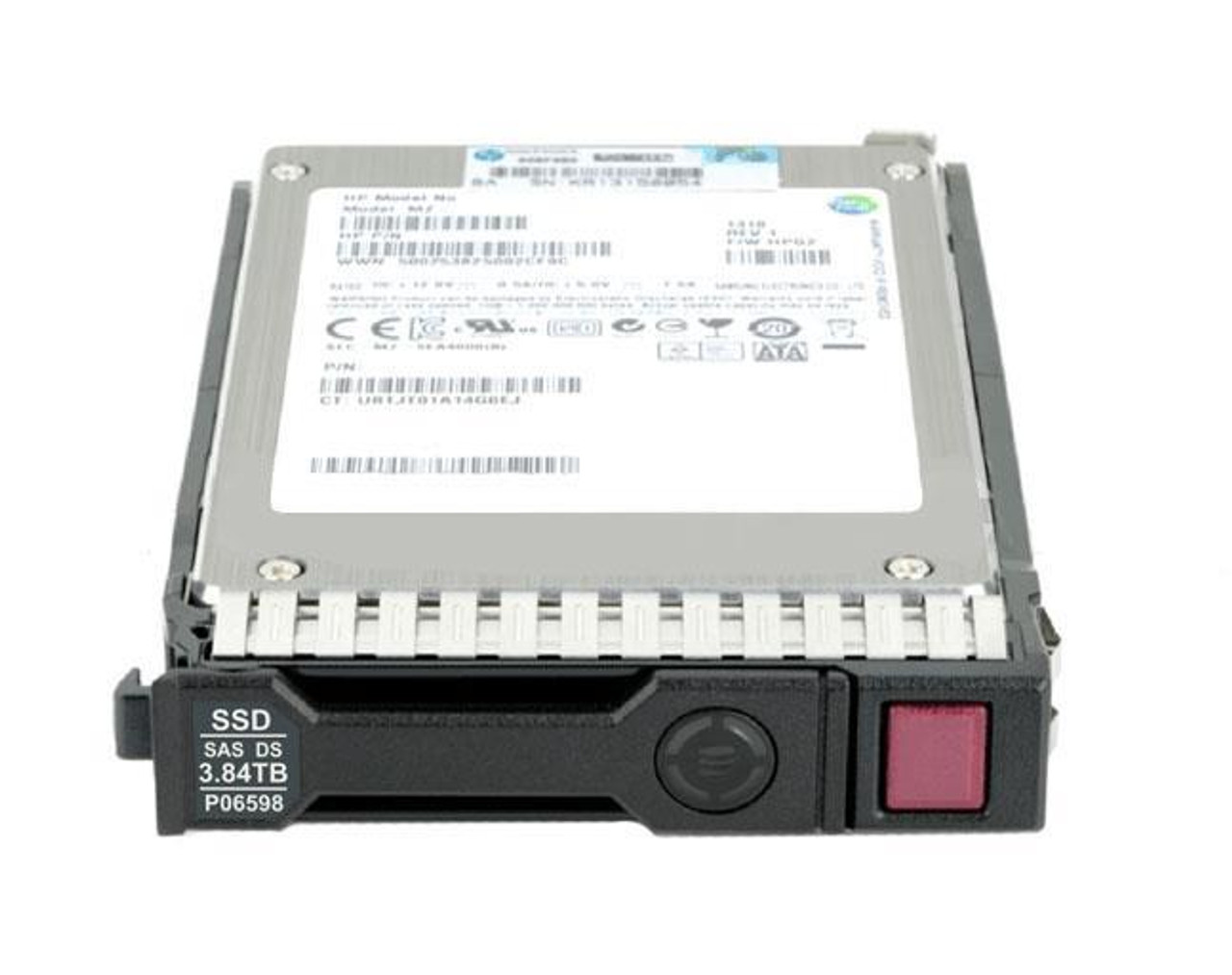 P04521-K21#0D1 HPE 3.84TB SAS 12Gbps Read Intensive 2.5-inch Internal Solid State Drive (SSD) with Smart Carrier