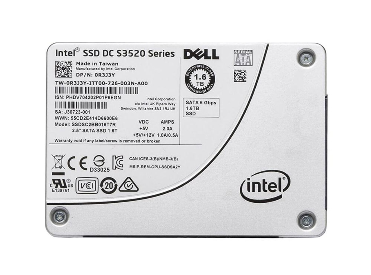 SSDSC2BB016T7R Intel DC S3520 Series 1.6TB MLC SATA 6Gbps (AES-256 / PLP) 2.5-inch Internal Solid State Drive (SSD)