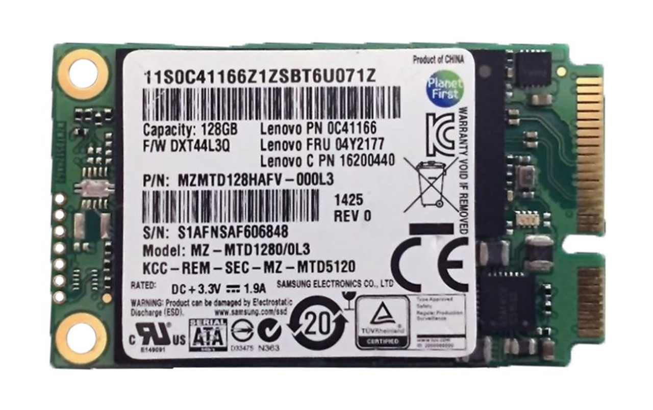 0C41166 Lenovo 128GB TLC SATA 6Gbps mSATA Internal Solid State Drive (SSD)