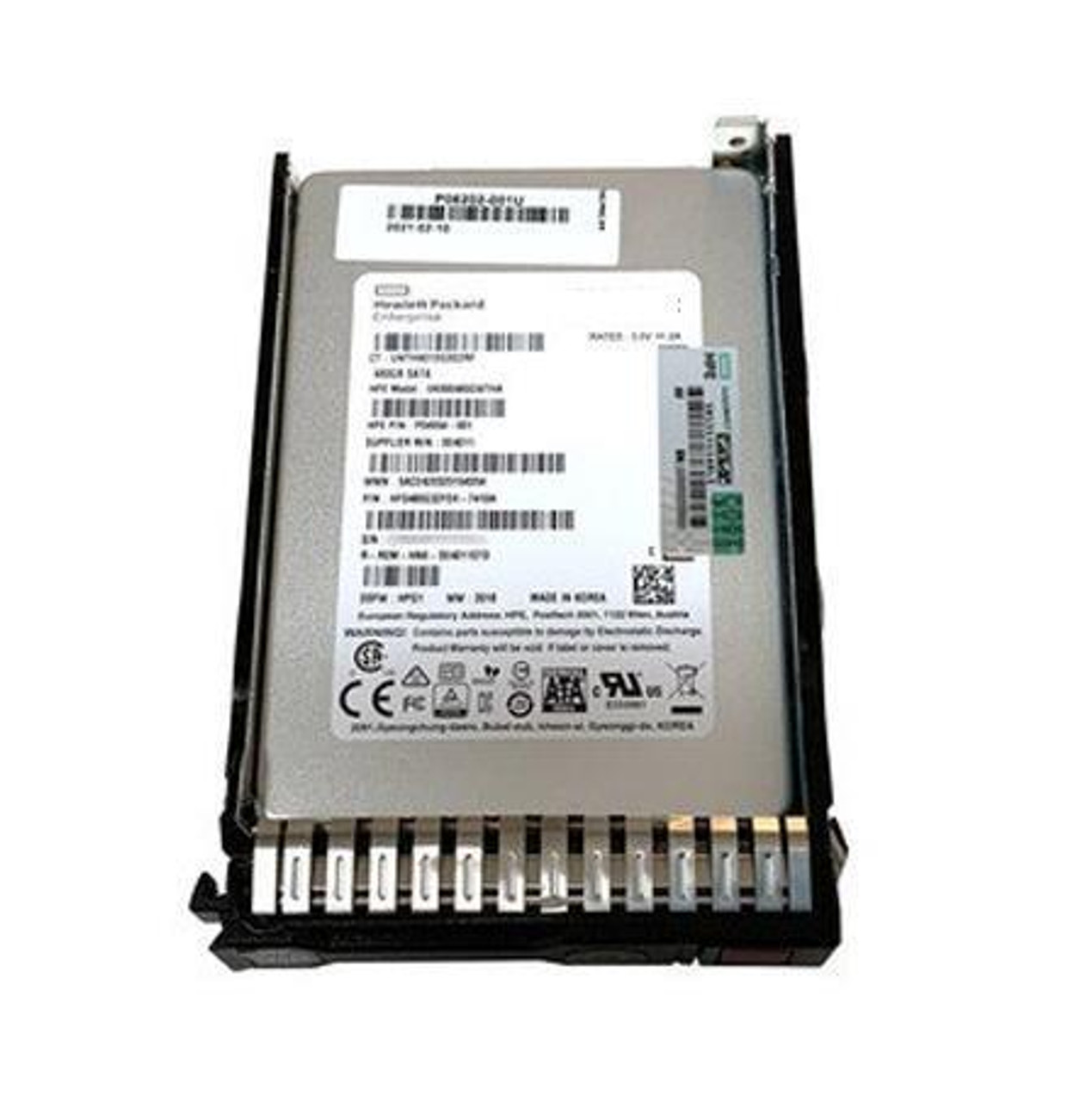 P13658-H21 HPE 480GB SATA 6Gbps Mixed Use 2.5-inch Internal Solid State Drive (SSD) with Smart Carrier