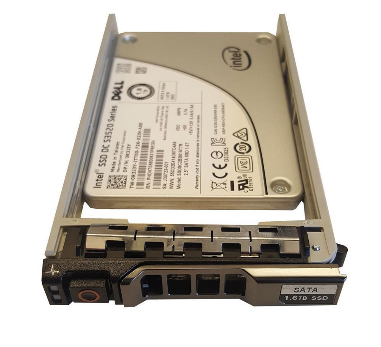 400-APBM Dell 1.6TB MLC SATA 6Gbps Read Intensive 2.5-inch Internal Solid State Drive (SSD)