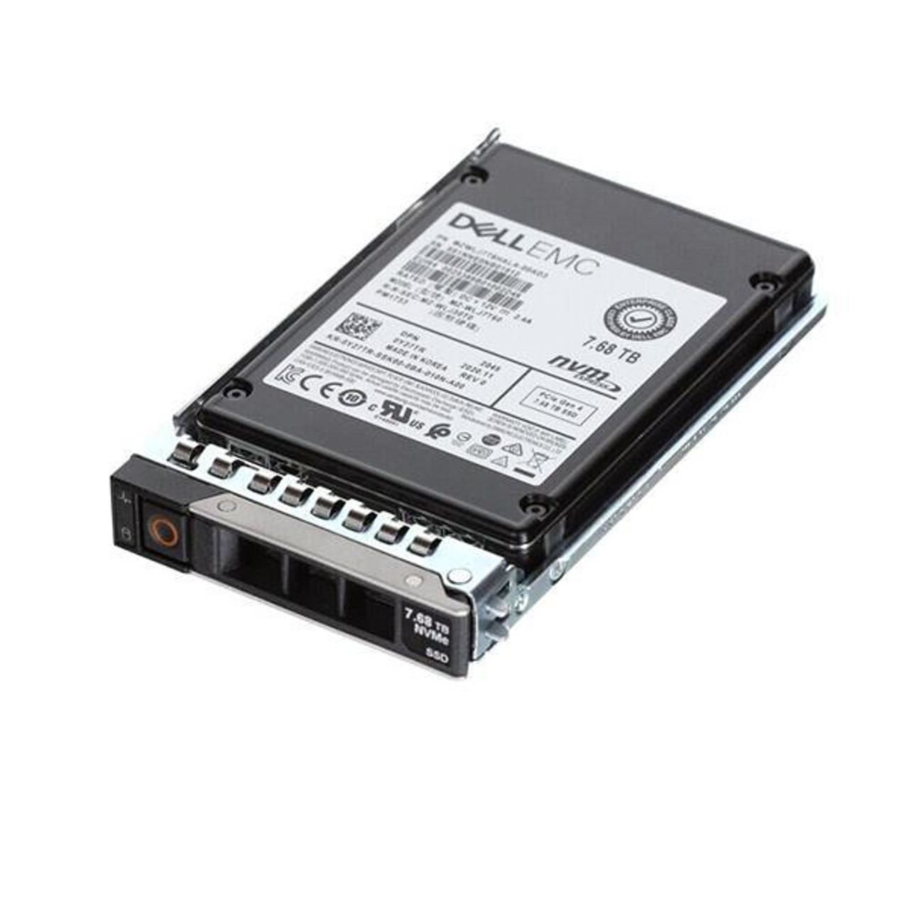 34DPK Dell EMC 7.68TB PCI Express 4.0 x4 NVMe Read Intensive U.2 2.5-inch Internal Solid State Drive (SSD)