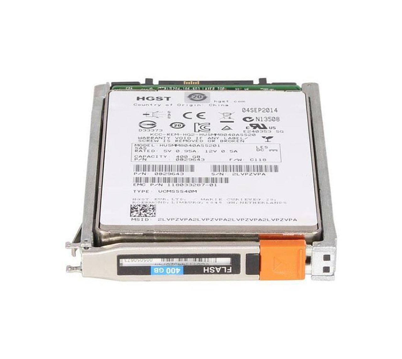 T42SFX400TU EMC 400GB SAS 12Gbps Fast VP 2.5-inch Internal Solid State Drive (SSD) for 25 x 2.5 Enclosure