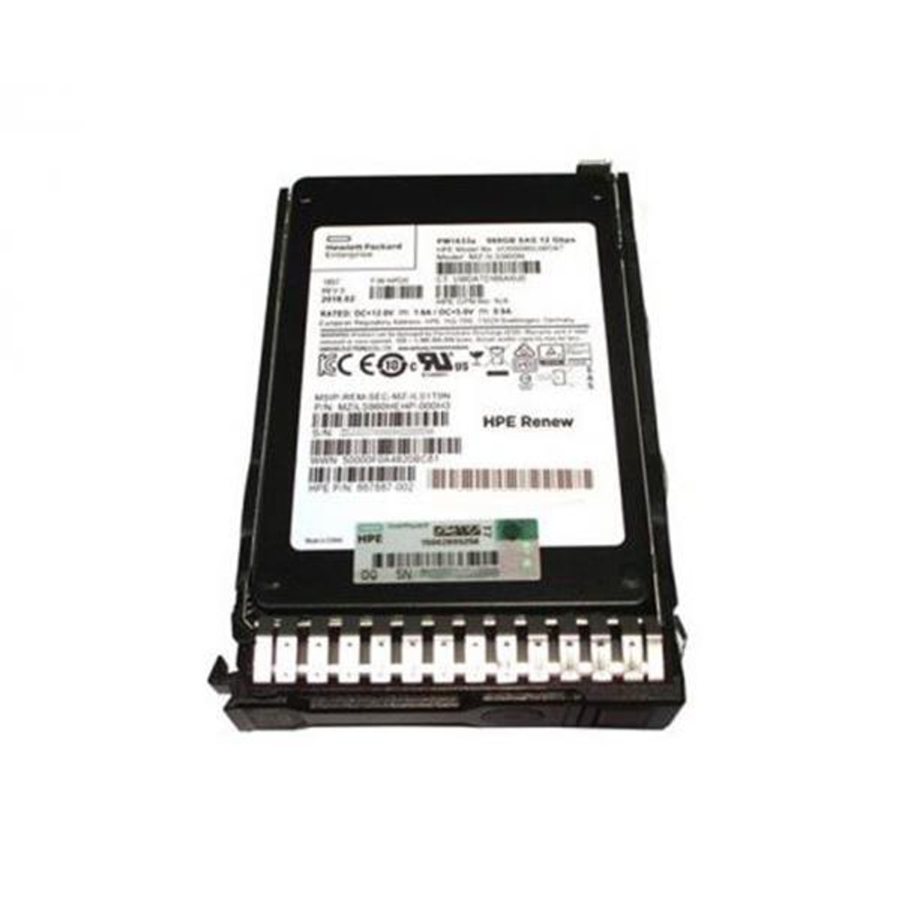 P10448-B21#0D1 HPE 960GB SAS 12Gbps Mixed Use 2.5-inch Internal Solid State Drive (SSD) with Smart Carrier