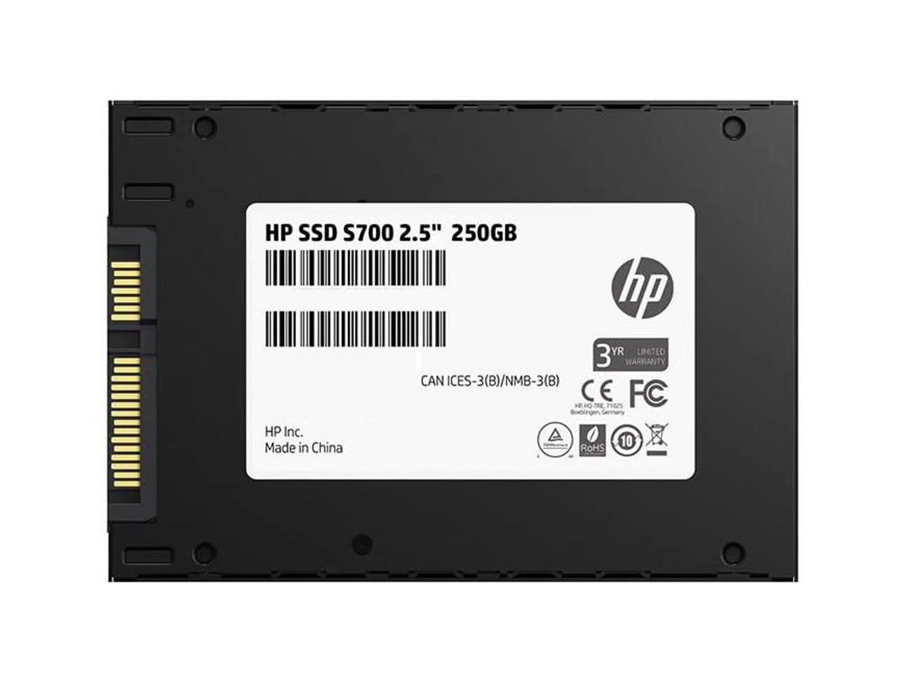 2DP98AA#ABB HP S700 250GB TLC SATA 6Gbps 2.5-inch Internal Solid State Drive (SSD)