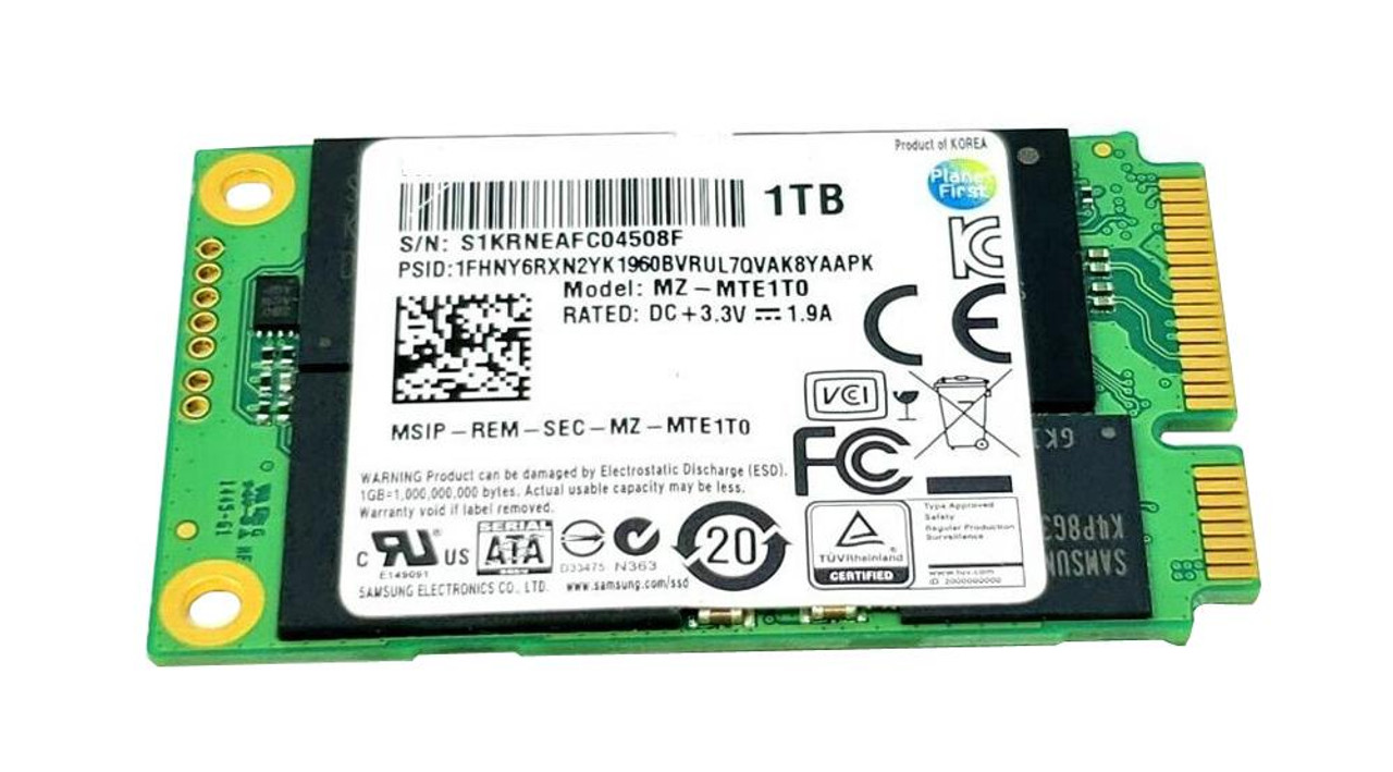 MZMLE1T0HCJH Dell 1TB TLC SATA 6Gbps mSATA Internal Solid State Drive (SSD)