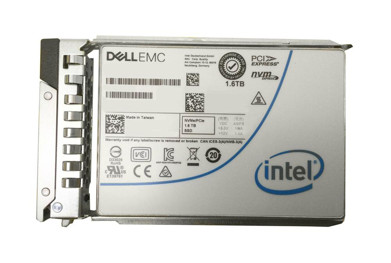 XDT71 Dell 1.6TB MLC PCI Express 3.0 x4 NVMe Hot Swap U.2 2.5-inch Internal Solid State Drive (SSD)