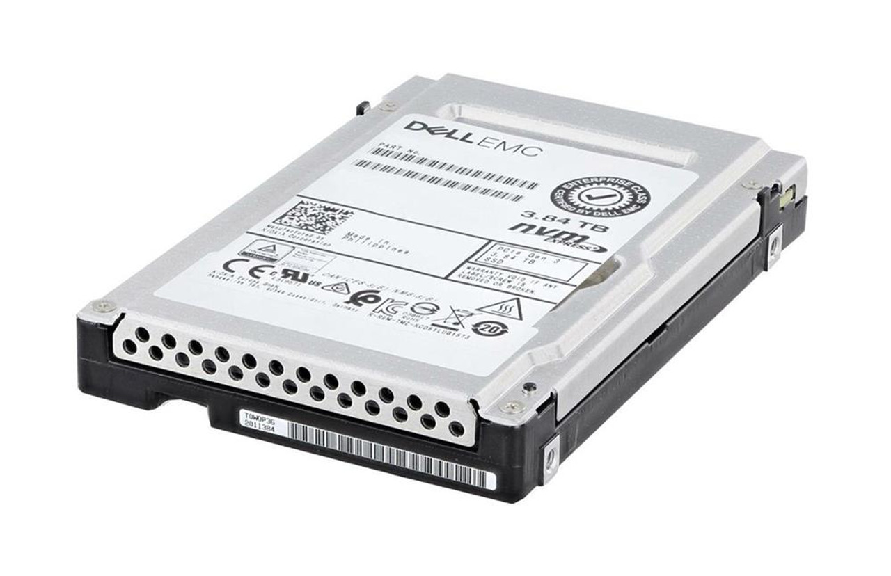 400-BKFG Dell EMC 3.84TB PCI Express 4.0 x4 NVMe Read Intensive U.2 2.5-inch Internal Solid State Drive (SSD)