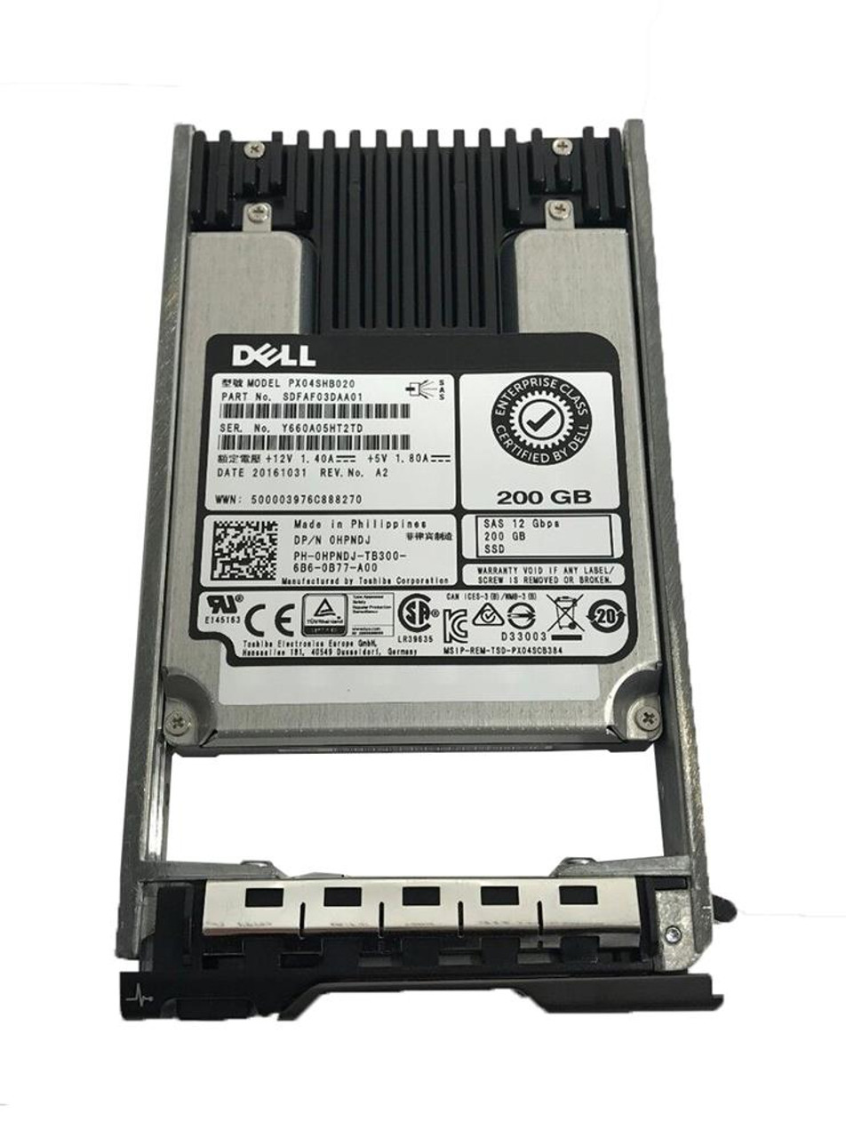 0HPNDJ Dell 200GB MLC SAS 12Gbps 2.5-inch Internal Solid State Drive (SSD)