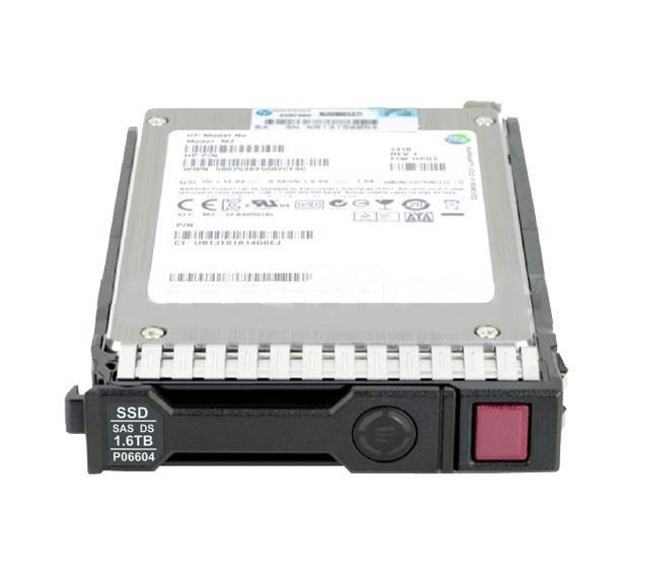 P04545-H21#0D1 HPE 1.6TB SAS 12Gbps 2.5-inch Internal Solid State Drive (SSD) with Smart Carrier