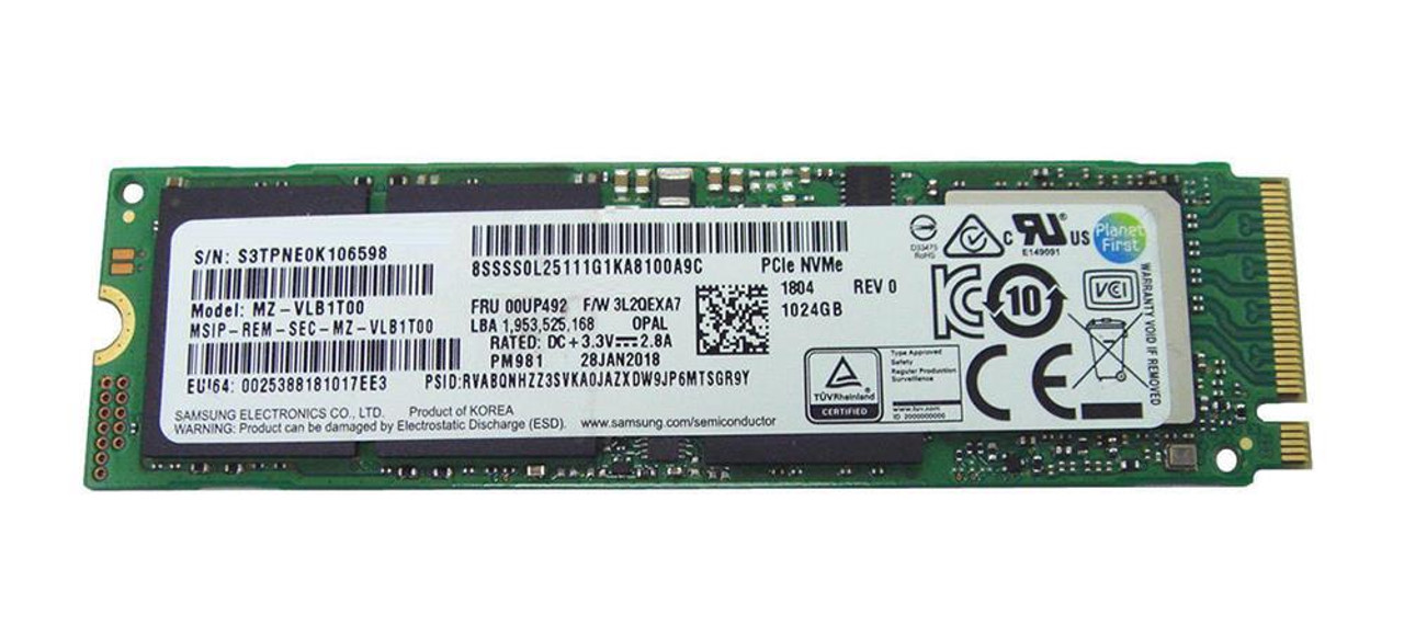 00FC766 Lenovo 1.2TB MLC PCI Express 3.0 x4 NVMe 2.5-inch Internal Solid State Drive (SSD)