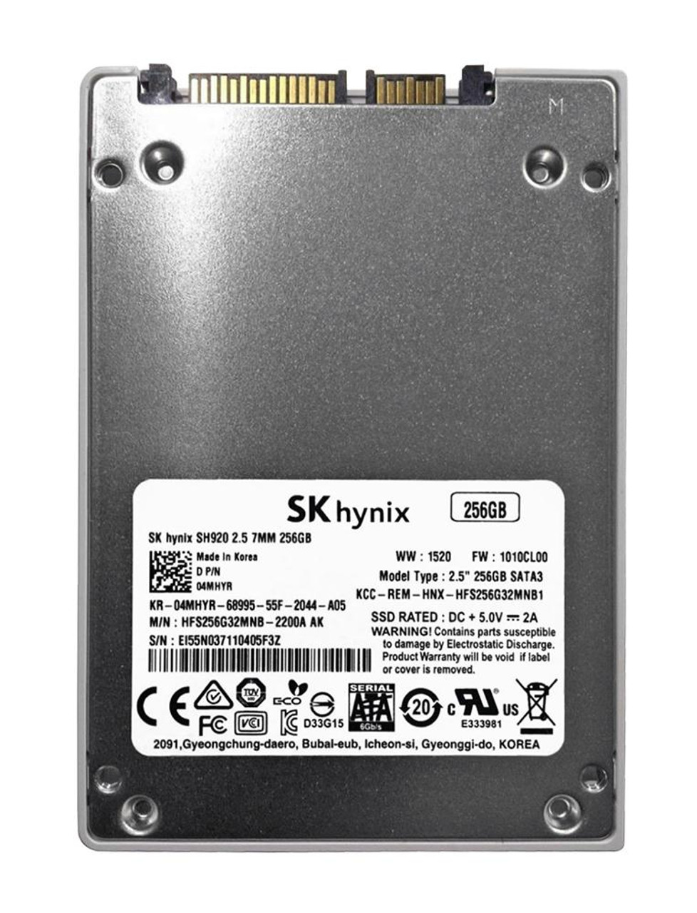 HFS256G32MNB-2200A Hynix SH920 256GB MLC SATA 6Gbps 2.5-inch Internal Solid State Drive (SSD)