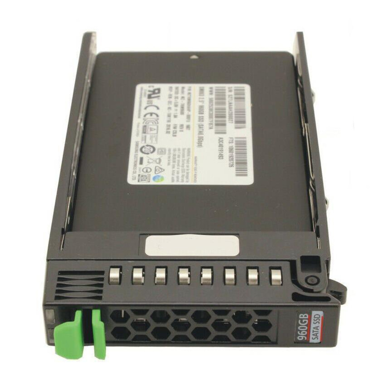 S26361-F5588-E960 Fujitsu Enterprise Performance 960GB SATA 6Gbps Hot Swap Mixed Use 2.5-inch Internal Solid State Drive (SSD) with Tray