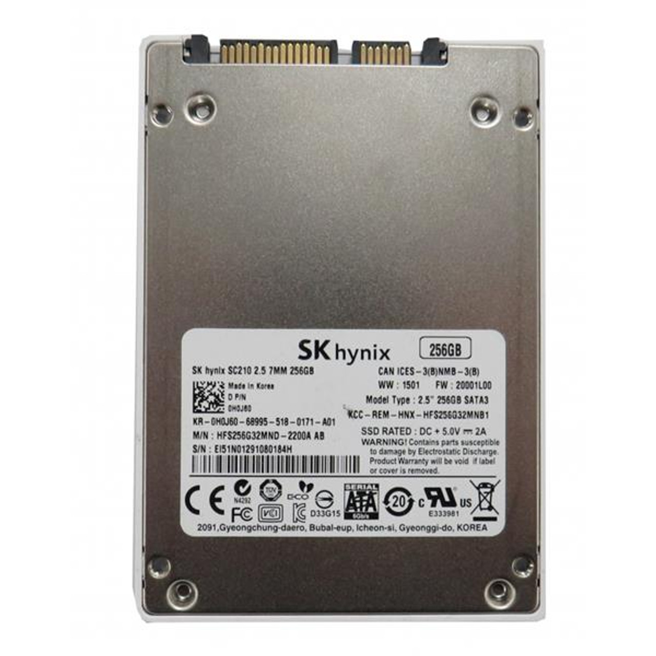 HFS256G32MND-2200 Hynix Canvas SC300 Series 256GB MLC SATA 6Gbps 2.5-inch Internal Solid State Drive (SSD)