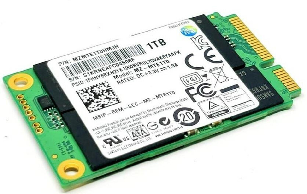 MZMLE1TOHCJH-000D1 Dell 1TB TLC SATA 6Gbps mSATA Internal Solid State Drive (SSD)