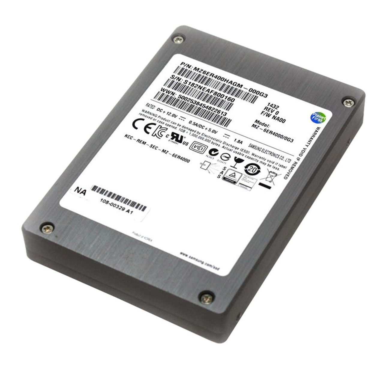 108-00329 NetApp 400GB MLC SAS 6Gbps 2.5-inch Internal Solid State Drive (SSD)