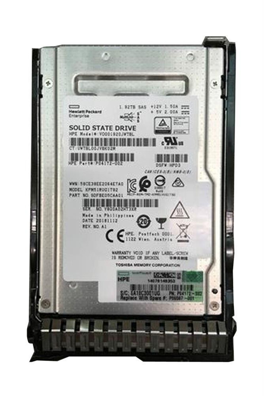 P19905-H21 HPE 1.92TB SAS 12Gbps Read Intensive 2.5-inch Internal Solid State Drive (SSD) with Smart Carrier