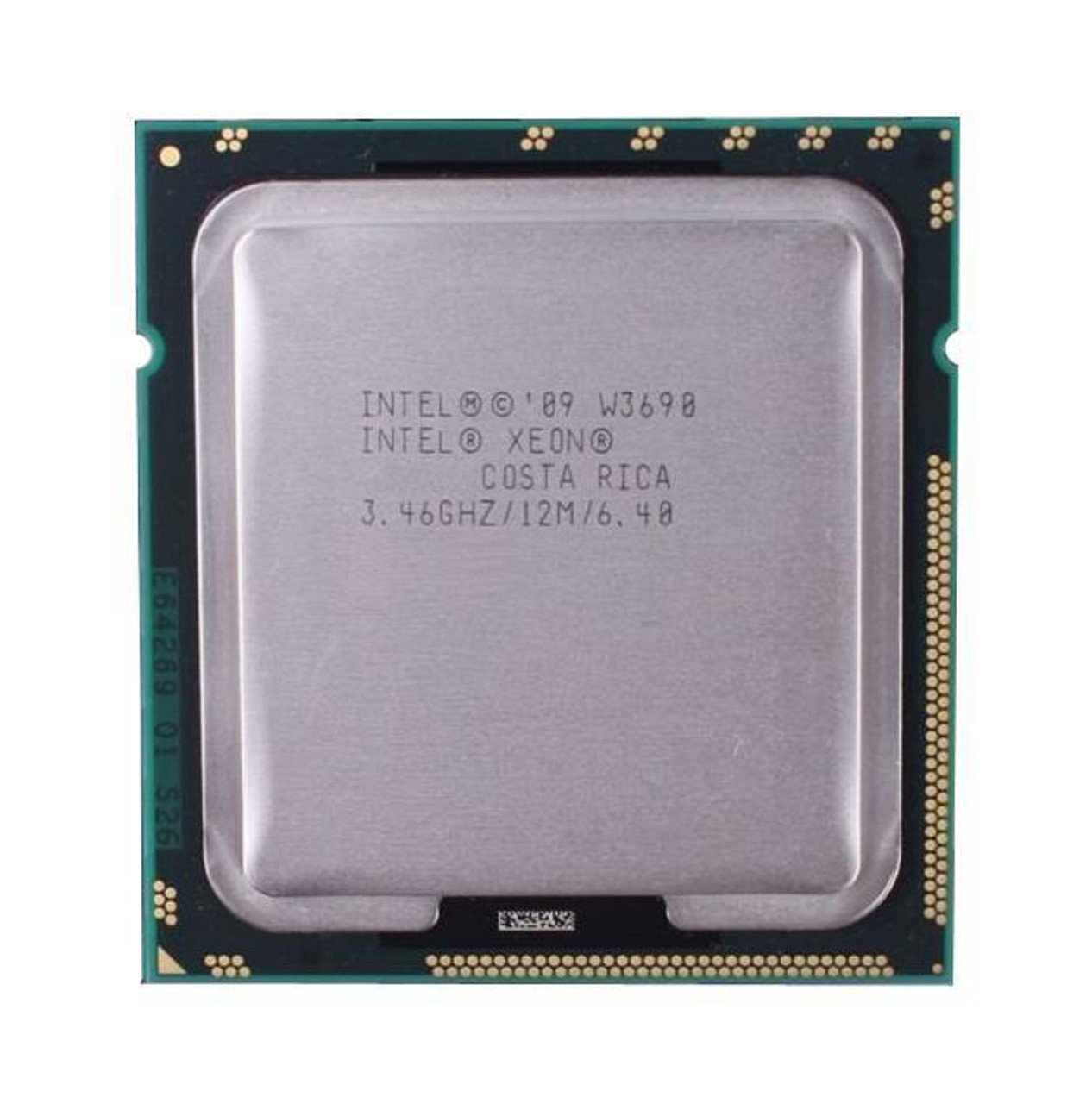 BX80613W3690-A1 Intel Xeon W3690 6 Core 3.46GHz 6.40GT/s QPI 12MB L3 Cache Socket FCLGA1366 Processor