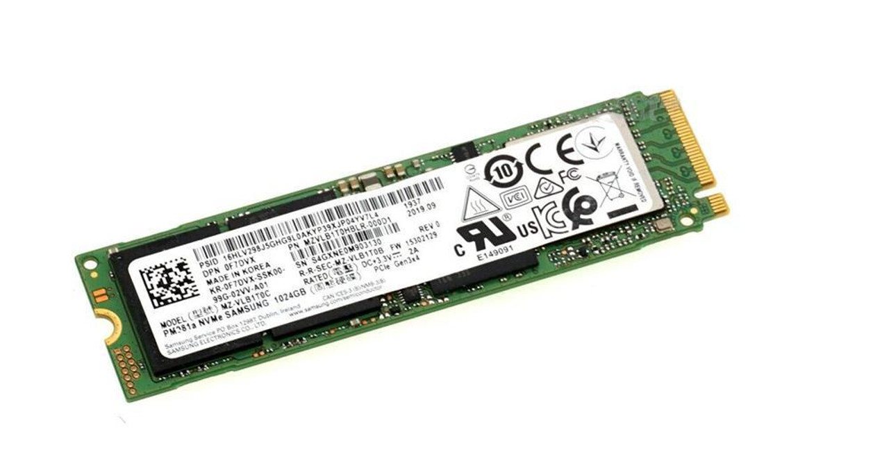 033M53 Dell 1TB NVMe M.2 2280 Gen3x4