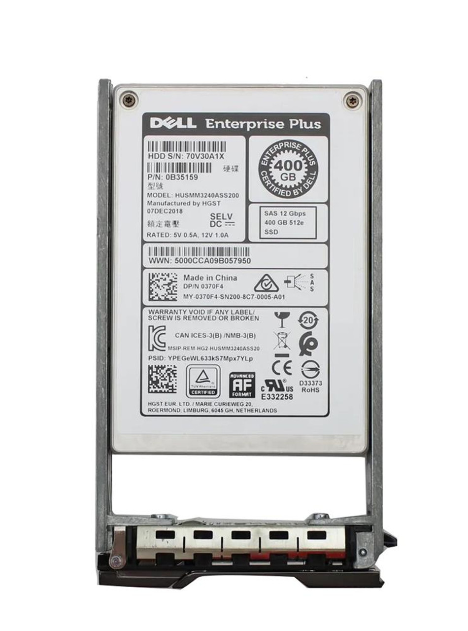 0B35159 Dell 400GB SSD SAS 2.5 12G Mu Cml