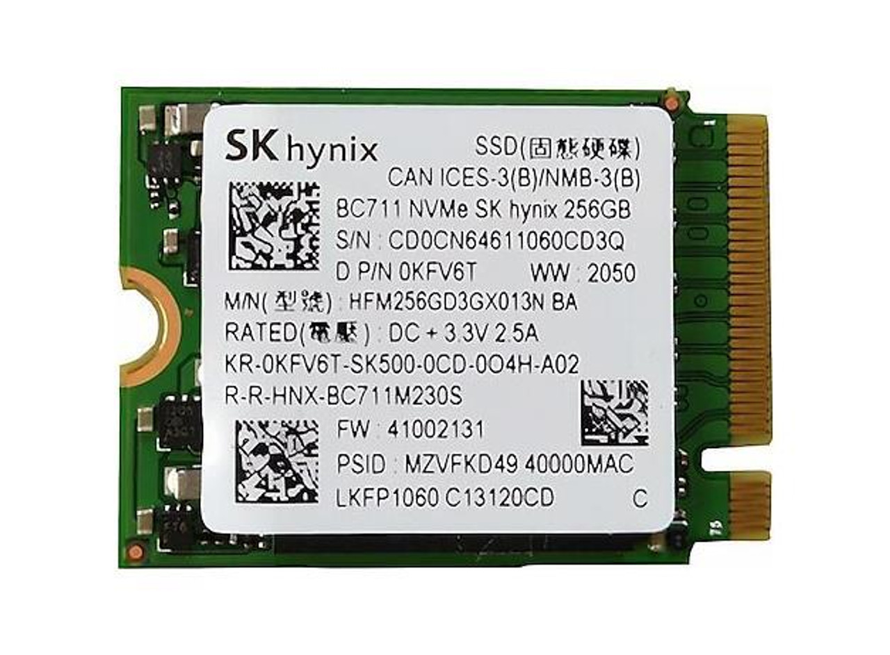 HFM256GD3GX013N Hynix Sk 256GB Bc711 Nvme 2230 M.2 SSD