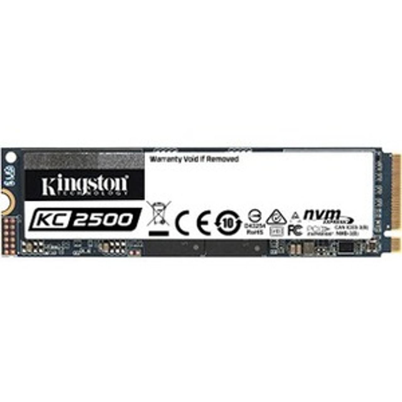 SKC2500M8/2000G Kingston KC2500 Series 2TB TLC PCI Express 3.0 x4 NVMe M.2 2280 Internal Solid State Drive (SSD)