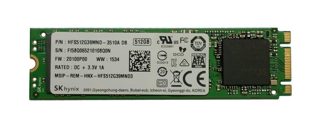 HFS512G39MND Hynix 512GB MLC SATA 6Gbps M.2 2280 Internal Solid State Drive (SSD) for Q534U