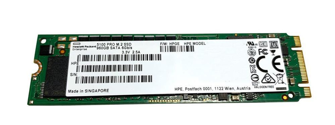 875492-H21#0D1 HPE 960GB SATA 6Gbps Mixed Use M.2 2280 Internal Solid State Drive (SSD)