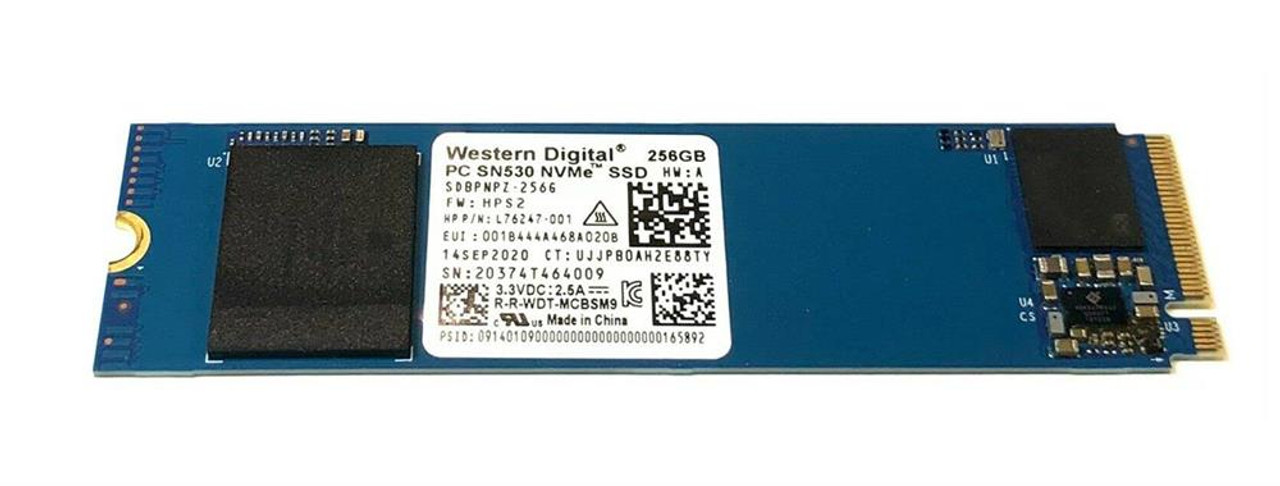 SDBPNPZ-256G-10SB Western Digital SN530 256GB TLC PCI Express 3.0 x4 NVMe M.2 2280 Internal Solid State Drive (SSD)