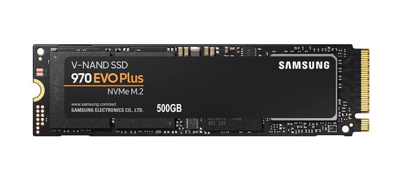 MZ-V7S500BW Samsung 970 EVO Plus 500GB TLC PCI Express 3.0 x4 NVMe (AES 256-Bits) M.2 2280 Internal Solid State Drive (SSD)